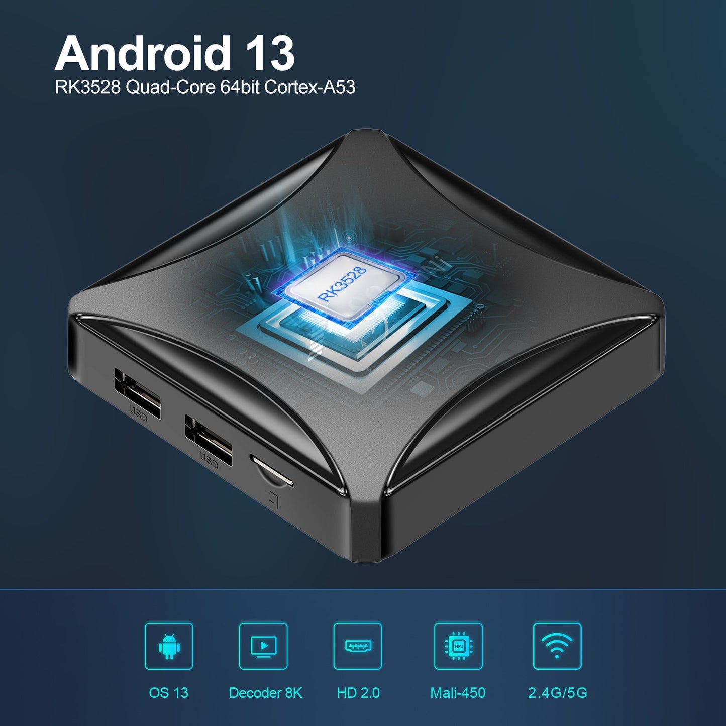 Android Dual-band Wireless Network Set-top Box