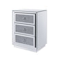 Noralie - 26" Accent Table - Mirrored, Faux Diamonds
