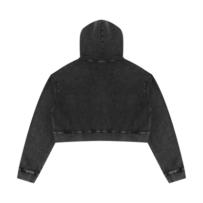 Loki & Ivy Women’s Mineral Washed Crop Hoodie