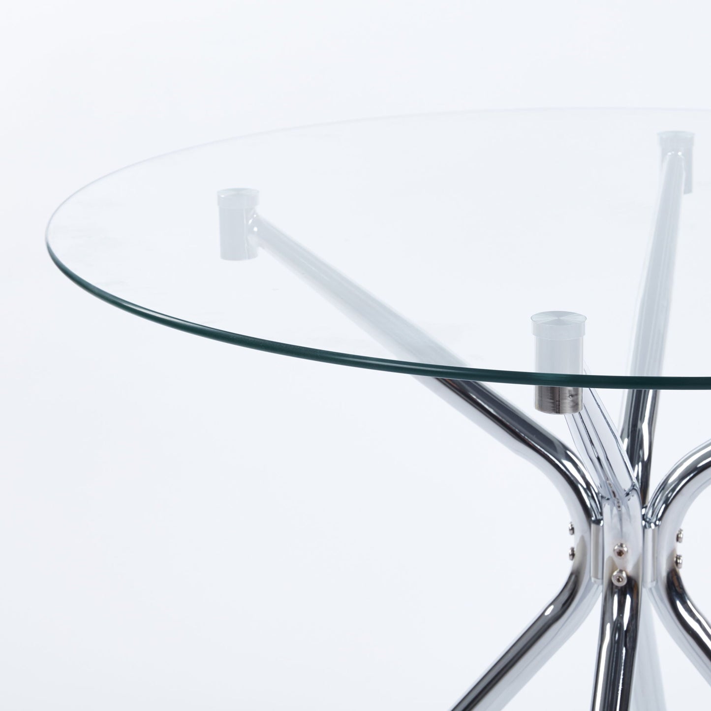 Compact Dining Table With Glass Top