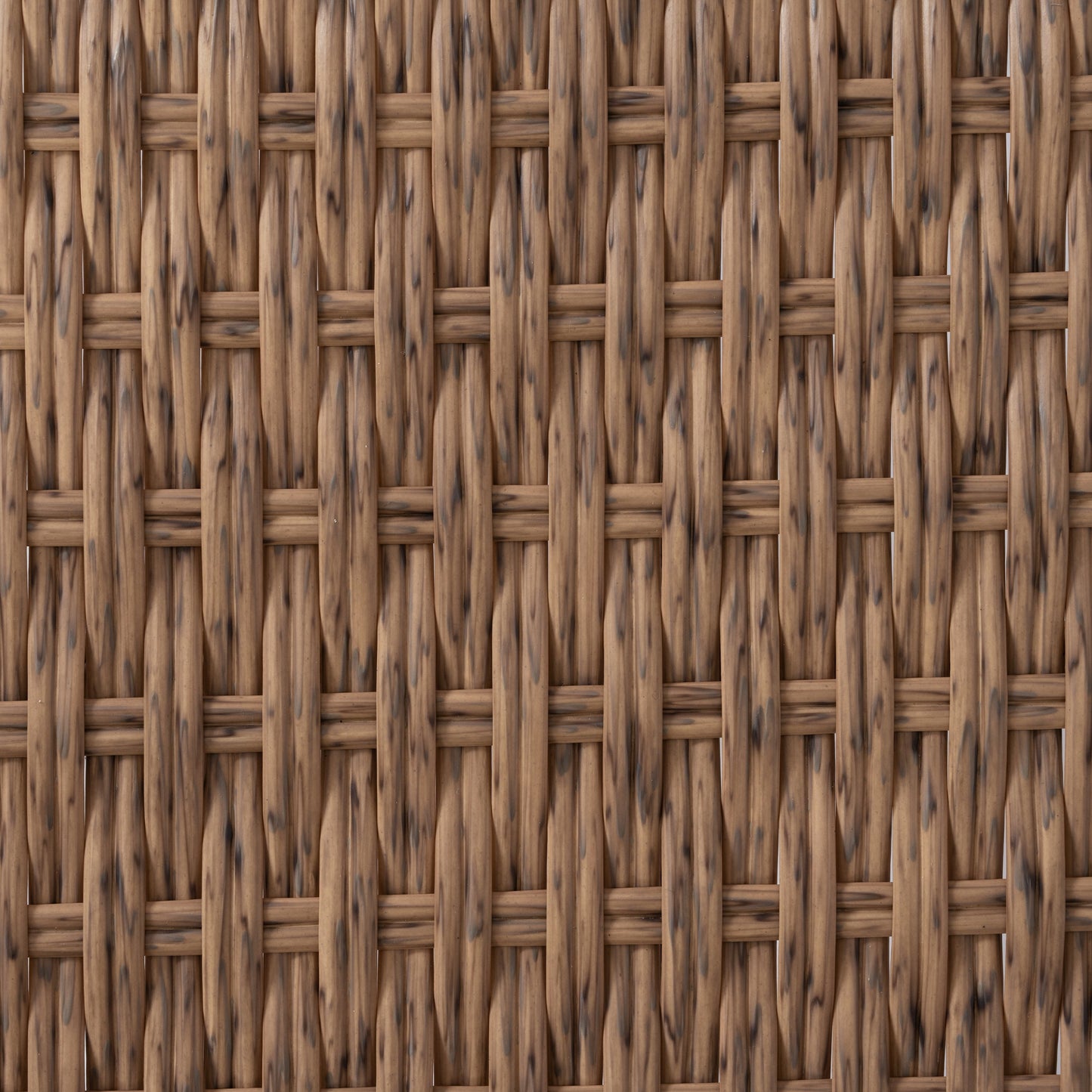 New Comming Outdoor Brown PE Wicker Sofa Set - 2 Pieces with Grey Cushions