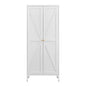 Adjustable 2 Door Kitchen Pantry Cabinet With Striped Design
