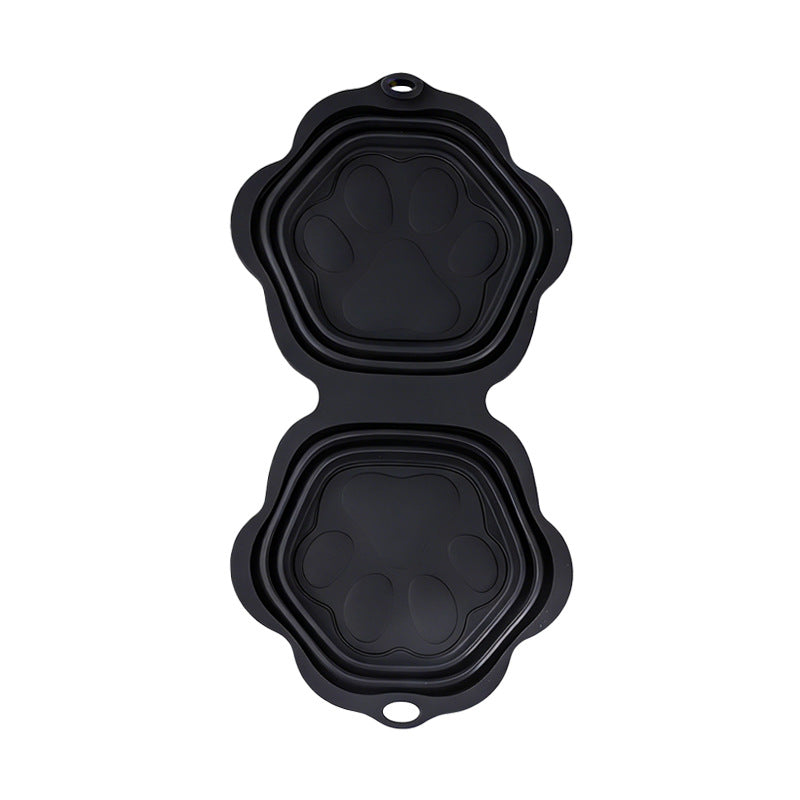 Foldable Silicone Dog Food Bowl For Pets
