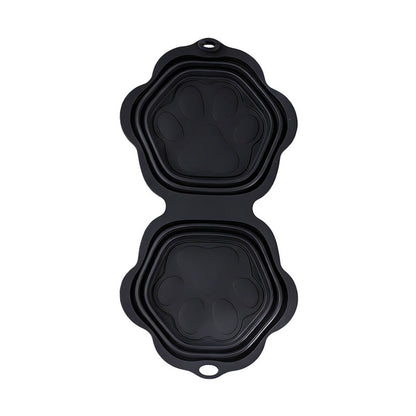 Foldable Silicone Dog Food Bowl For Pets