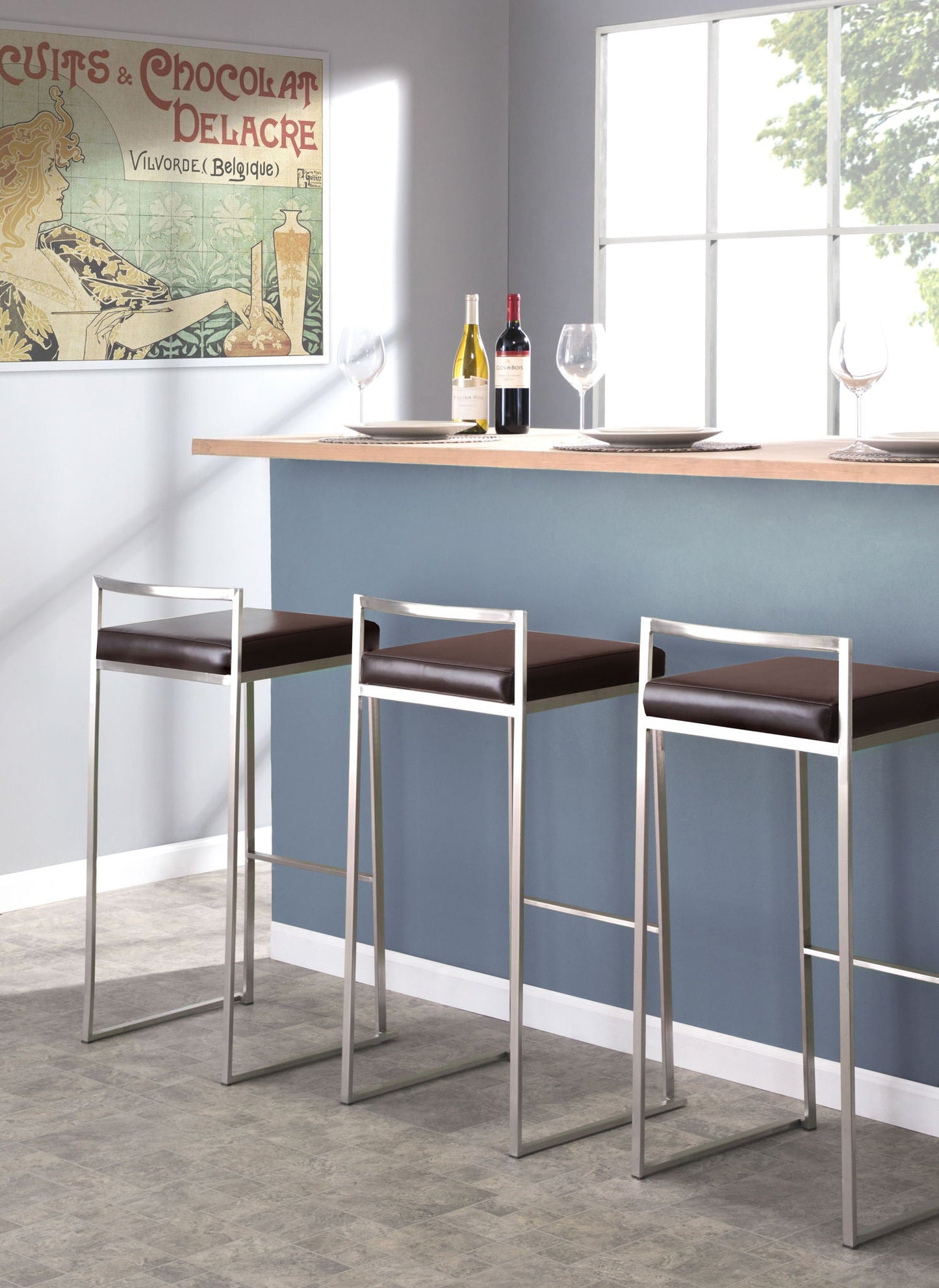 Fuji - Contemporary Stackable Design Barstool
