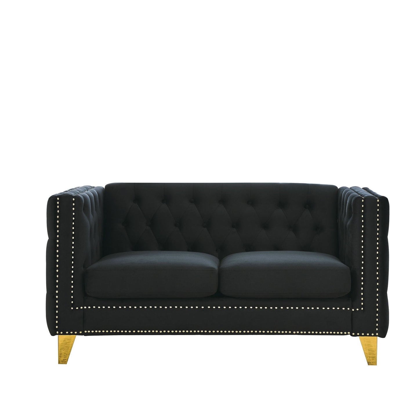 Upholstered Couch Sofa With Button Tufting For Living Room