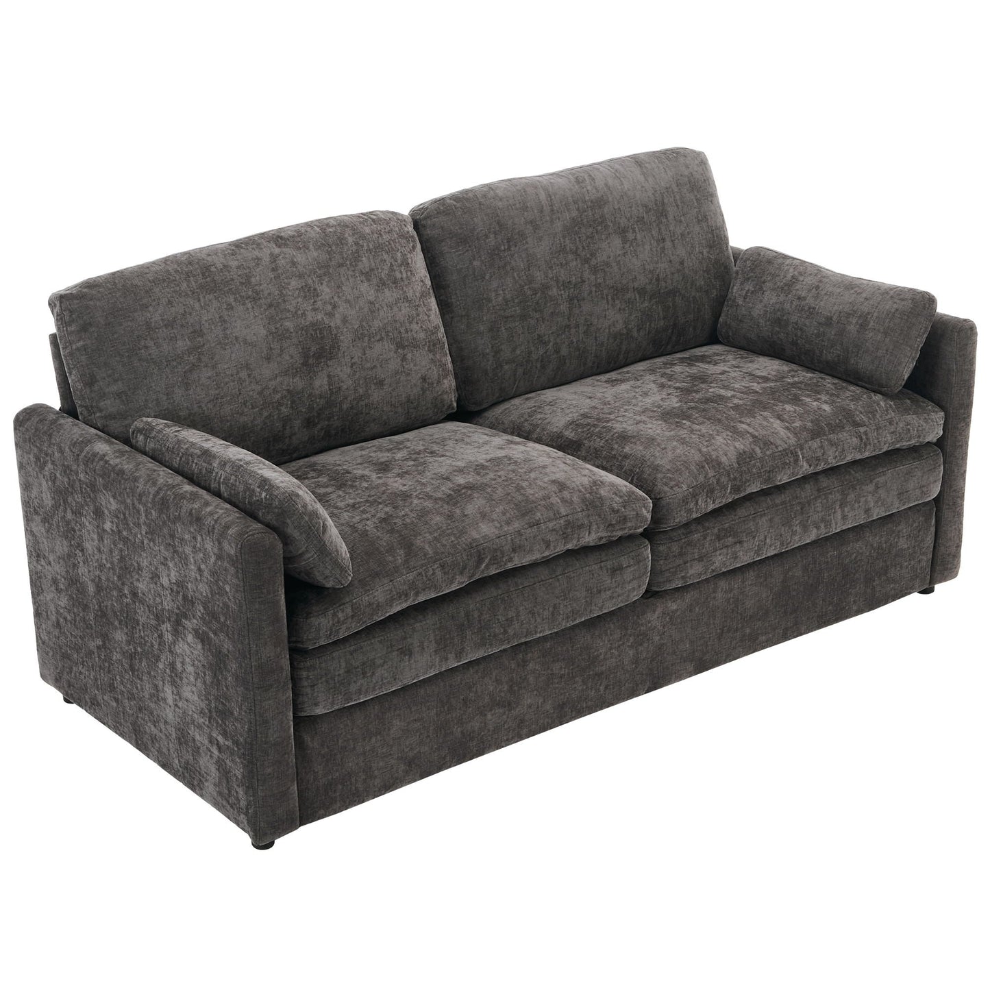 Cozy Upholstered Cushion Loveseat Sofa For Living Room