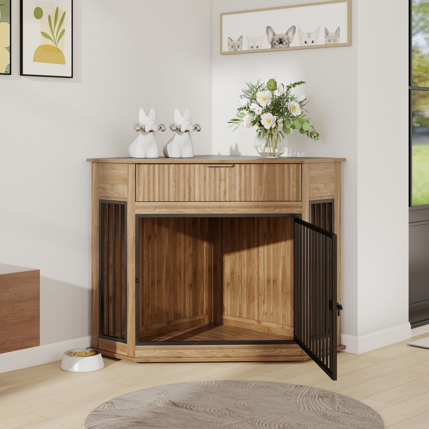 Corner Dog Crate