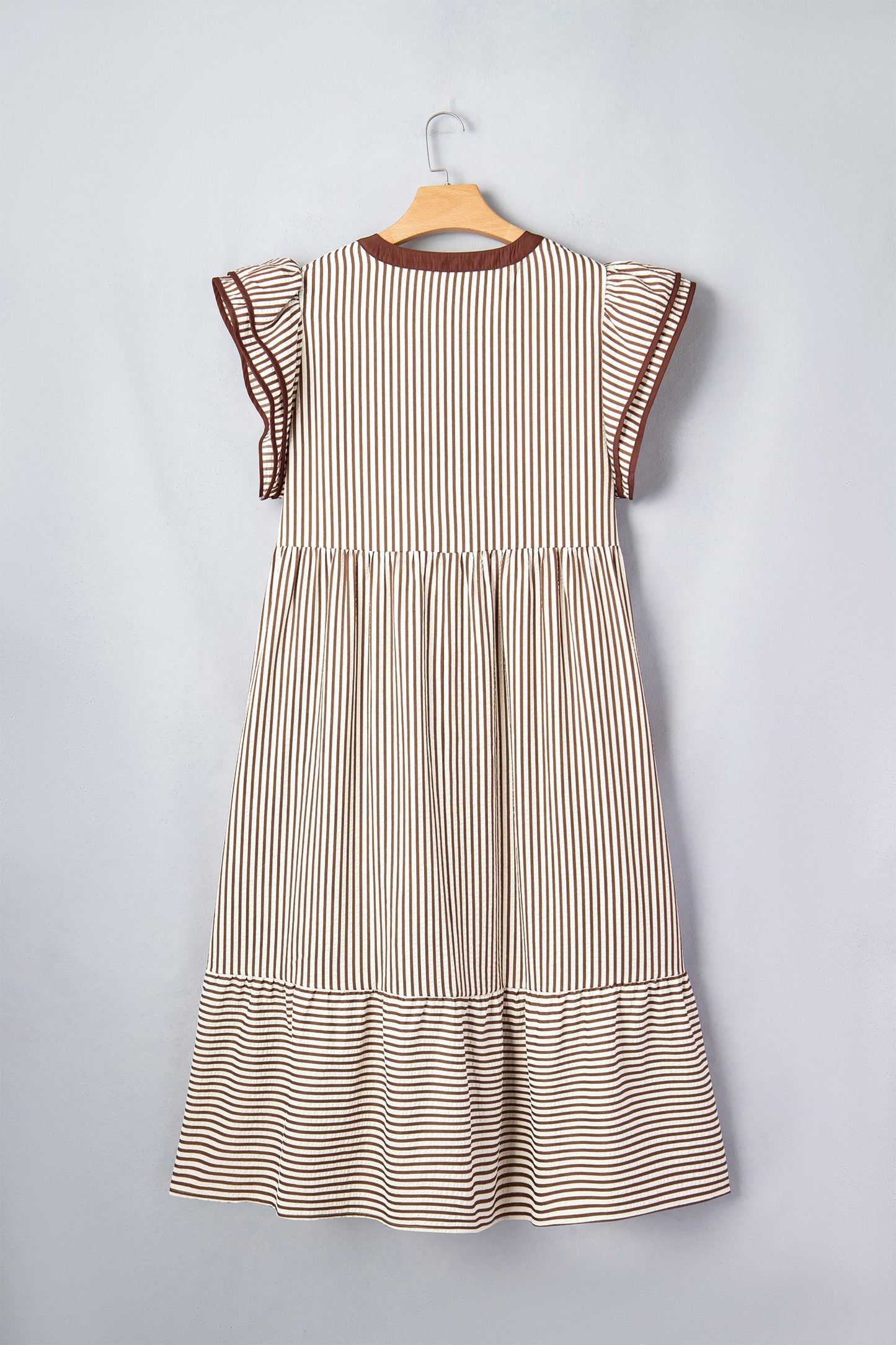 Nadia Flutter Sleeve Maxi PLUS Dress