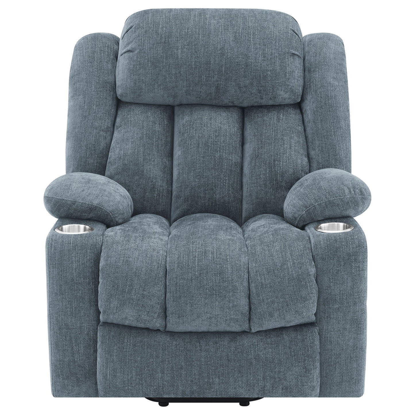 Beca - Upholstered Power Lift Recliner With Cupholders And USB Charging