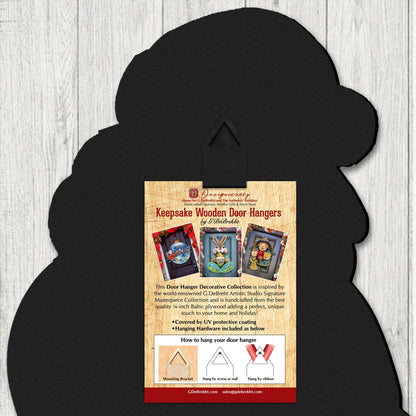 Spooky Halloween Cat Door Decor by Laura Seeley - Thanksgiving Halloween Decor - 8512054-2H