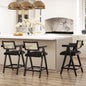 Milan - Modern Webbing Back Stool With Arms (Set of 3)