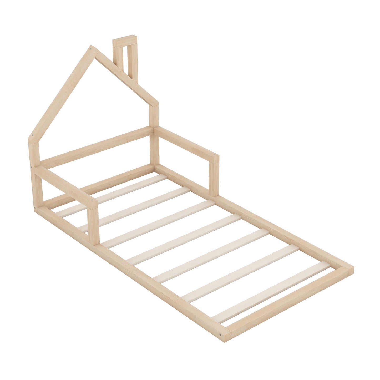 Floor Bed With House Shaped Headboard