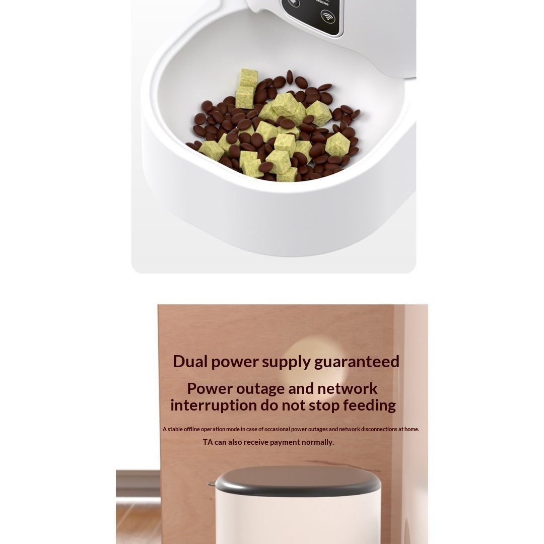 WiFi Smart Pet Feeder With App Control & Scheduled Feeding