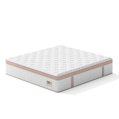 14" King Size Firm Hybrid Mattress with Gel Memory Foam and Pocket Springs