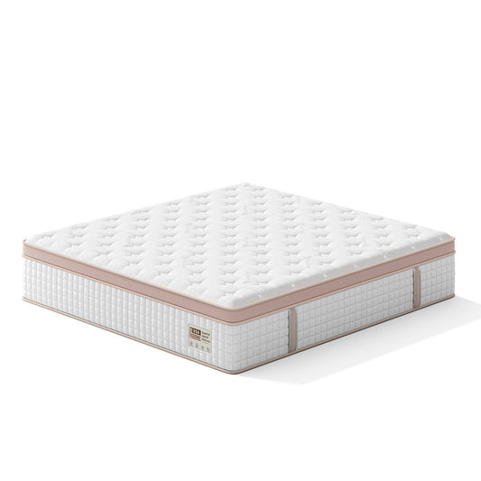 14" King Size Firm Hybrid Mattress with Gel Memory Foam and Pocket Springs