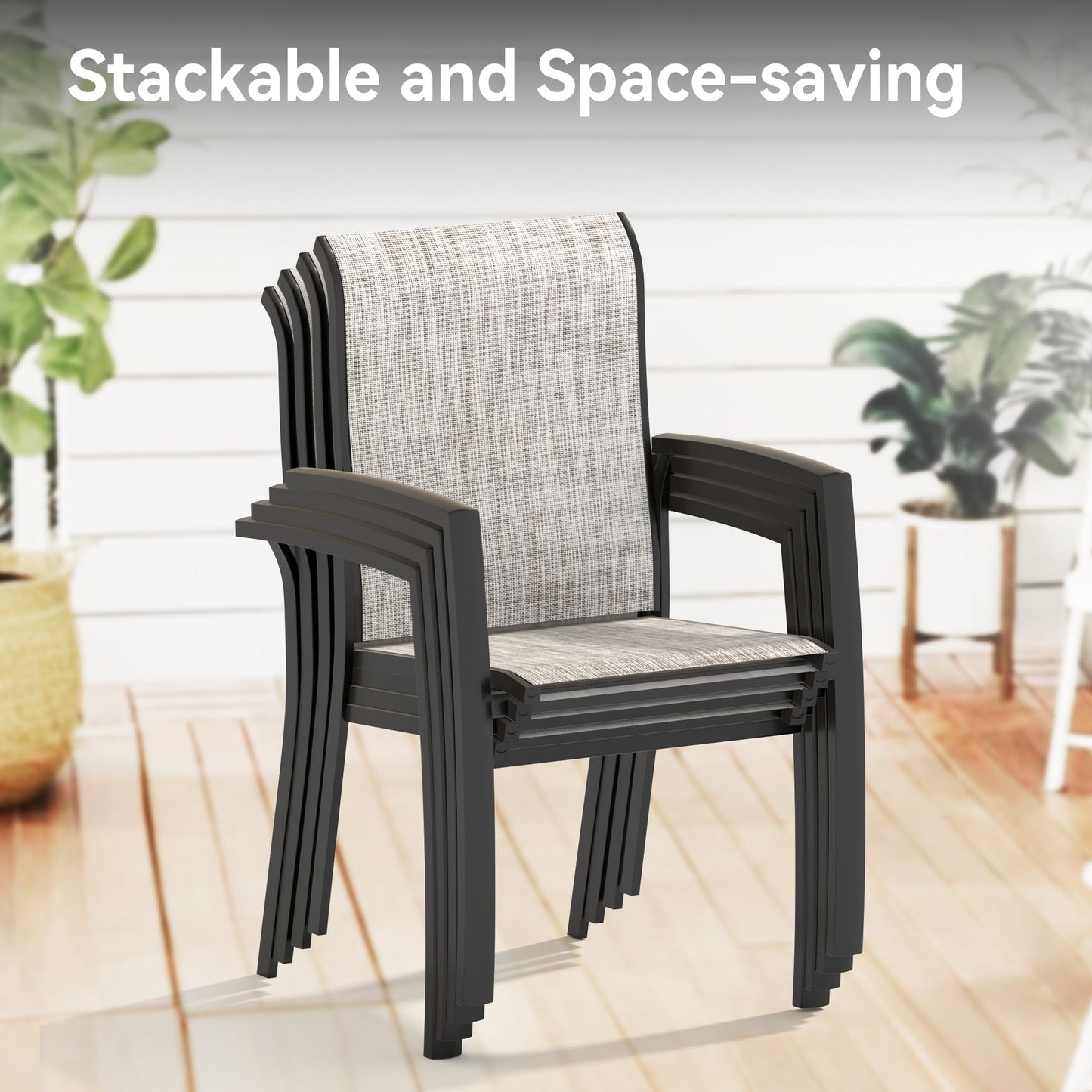 VRSHWO Garden Patio Chairs Set of 2