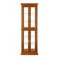 Curio Cabinet Lighted Curio Diapaly Cabinet With Adjustable Shelves And Mirrored Back Panel, Tempered Glass Doors (6 Tier), (E26 Light Bulb Not Included)