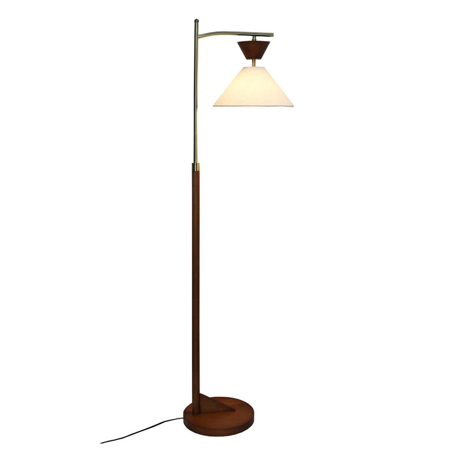 Floor Lamp, Standing Light For Living Room - Brown