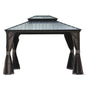 12' X 14' Hardtop Gazebo With Drainage System