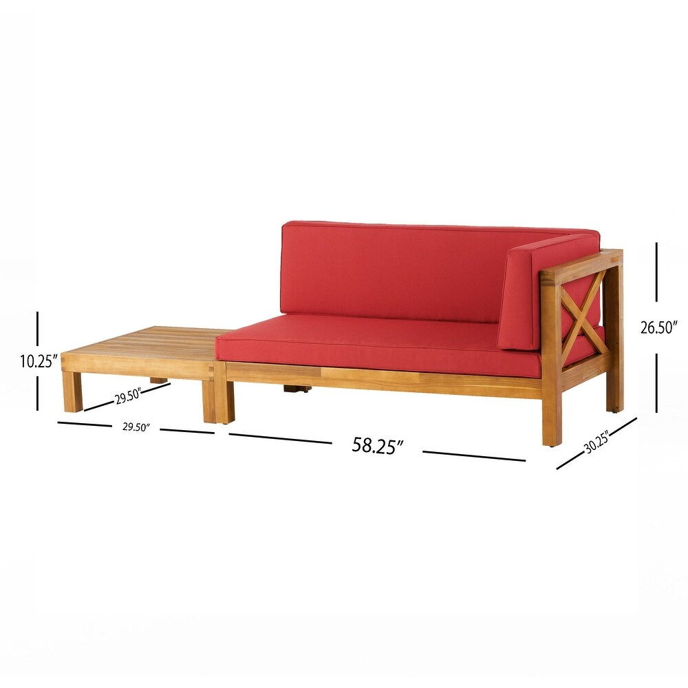 Brava X Back Corner Bench With Coffee Table