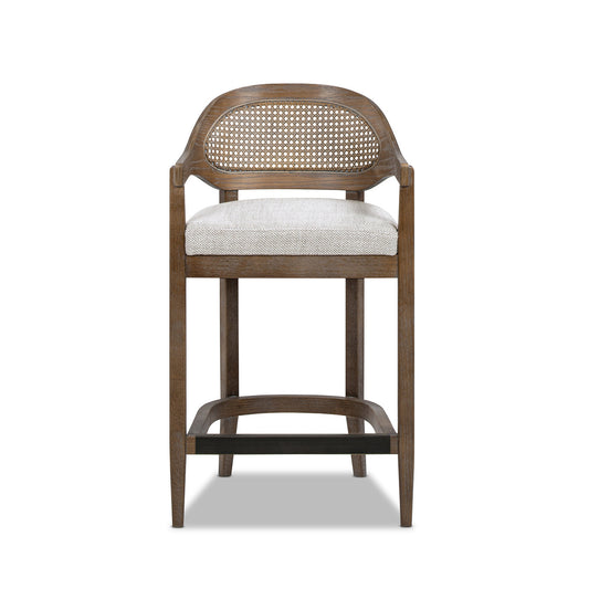 Americana Mid-Century Modern 26" Cane Back Counter Stool