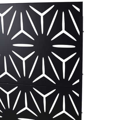 Outdoor & Indoor Metal Privacy Screen, Freestanding Decorative Panels