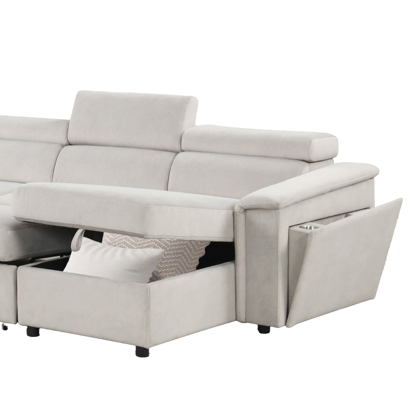 Harvey - Power Recliner Sleeper Sectional