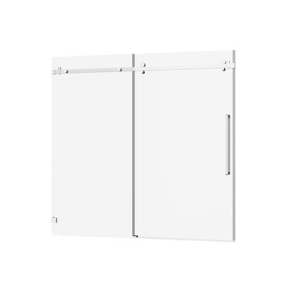 Frameless Tub Sliding Shower Door With Easy Clean Coating
