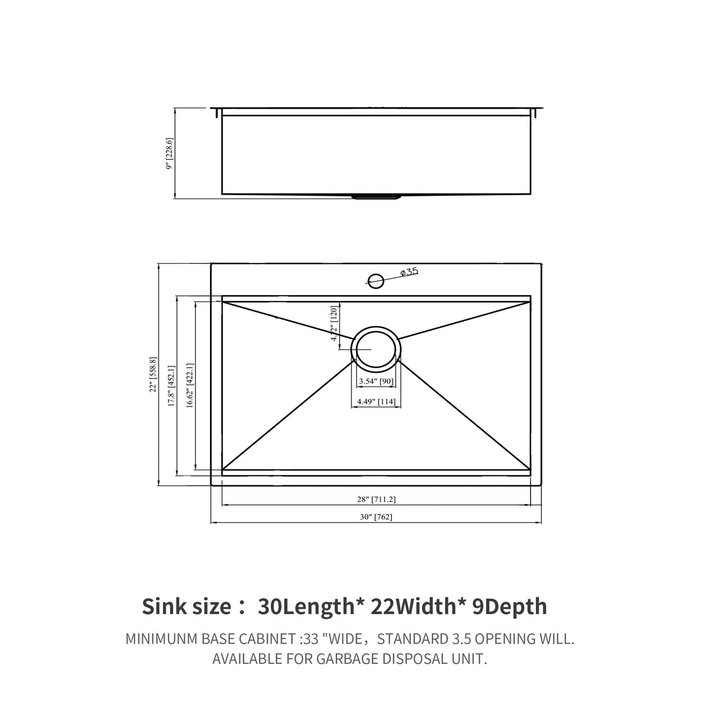 Topmount Stainless Steel Kitchen Sink With Workstation Ledge And Accessories