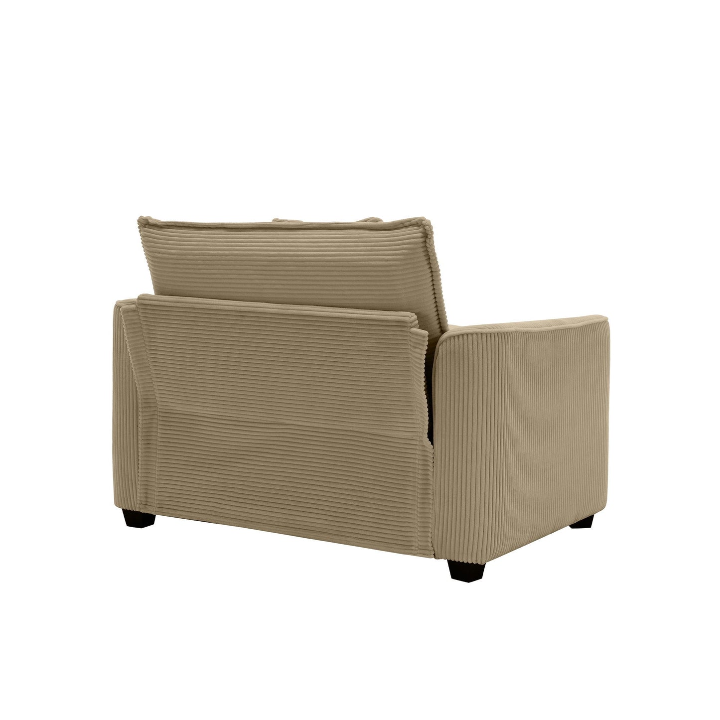 Modern Classic Fabric Single Chair Deep Seat Sofa With Pillow