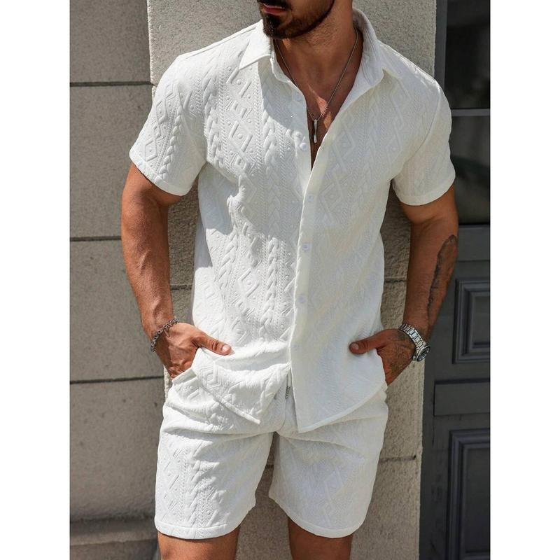 Fashionable Mens Casual Shirt Set