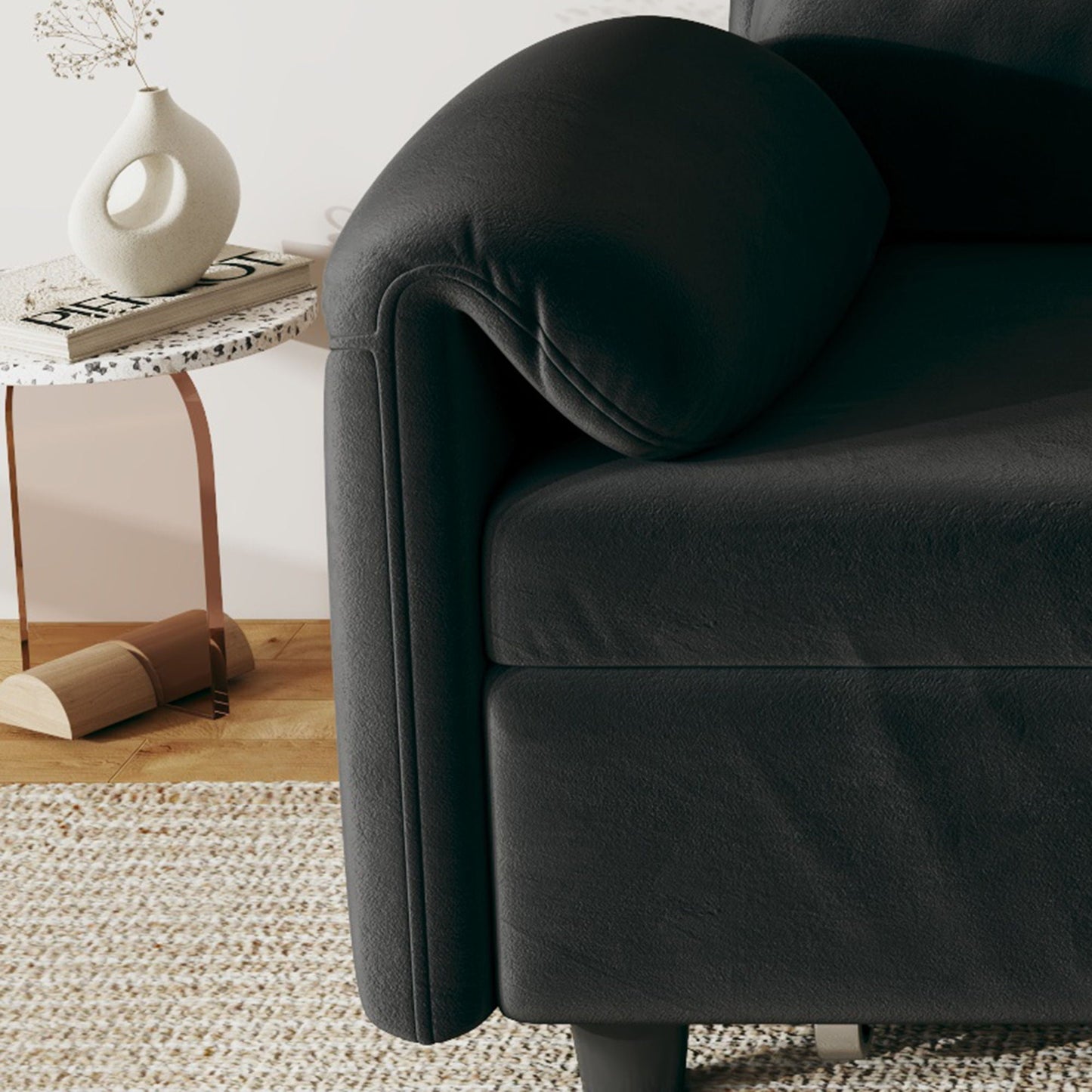 Sofa, Dual Purpose Lounge With Retractable Queen Size Bed