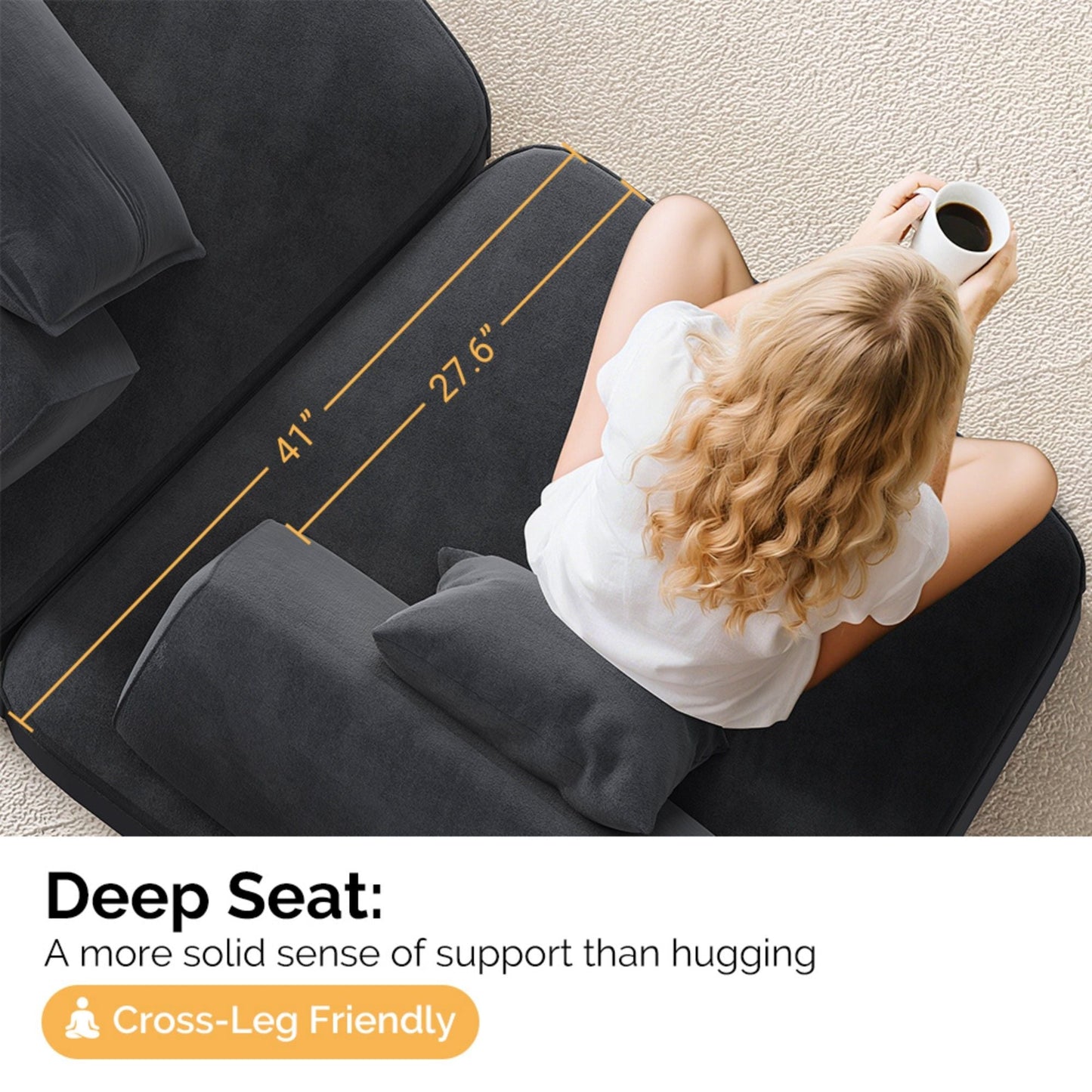 Modern Luxury Oversized Modular Sectional Sofa Set