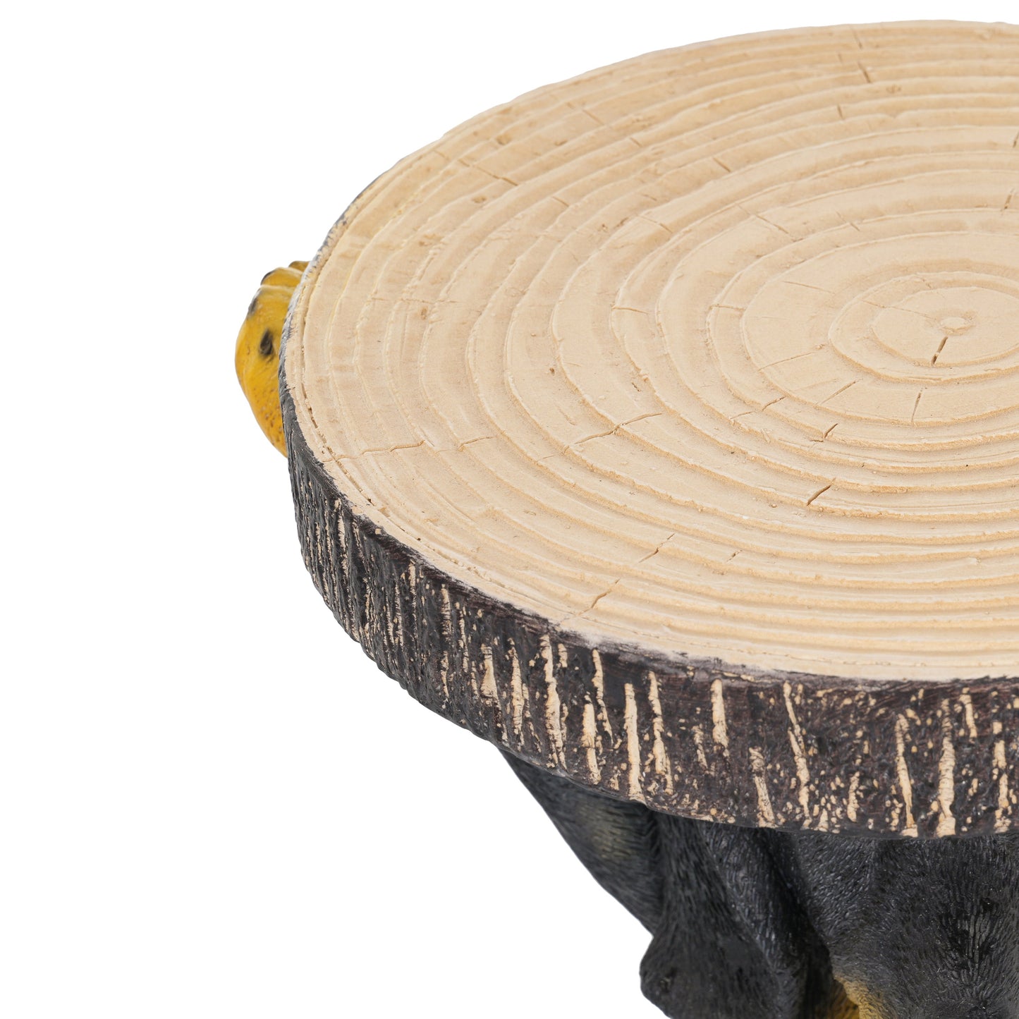 22.17'H Black Dog Side Table Pedestal End Table Stool