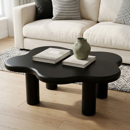 Cloud Shaped Coffee Table With 4 Round Legs