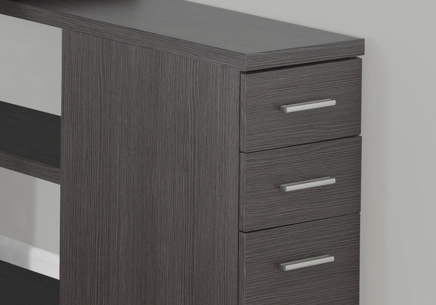 L-Shape Computer Desk with Storage Drawers
