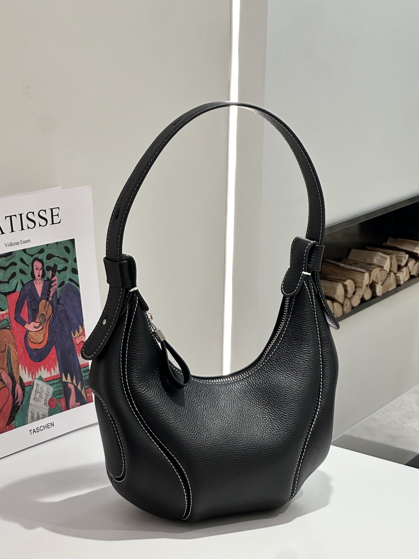 New Soft Leather Luxury-style Bag, Underarm Bag With A High-end Feel, Large Capacity Tote Bag, First Layer Cowhide Crossbody Bag