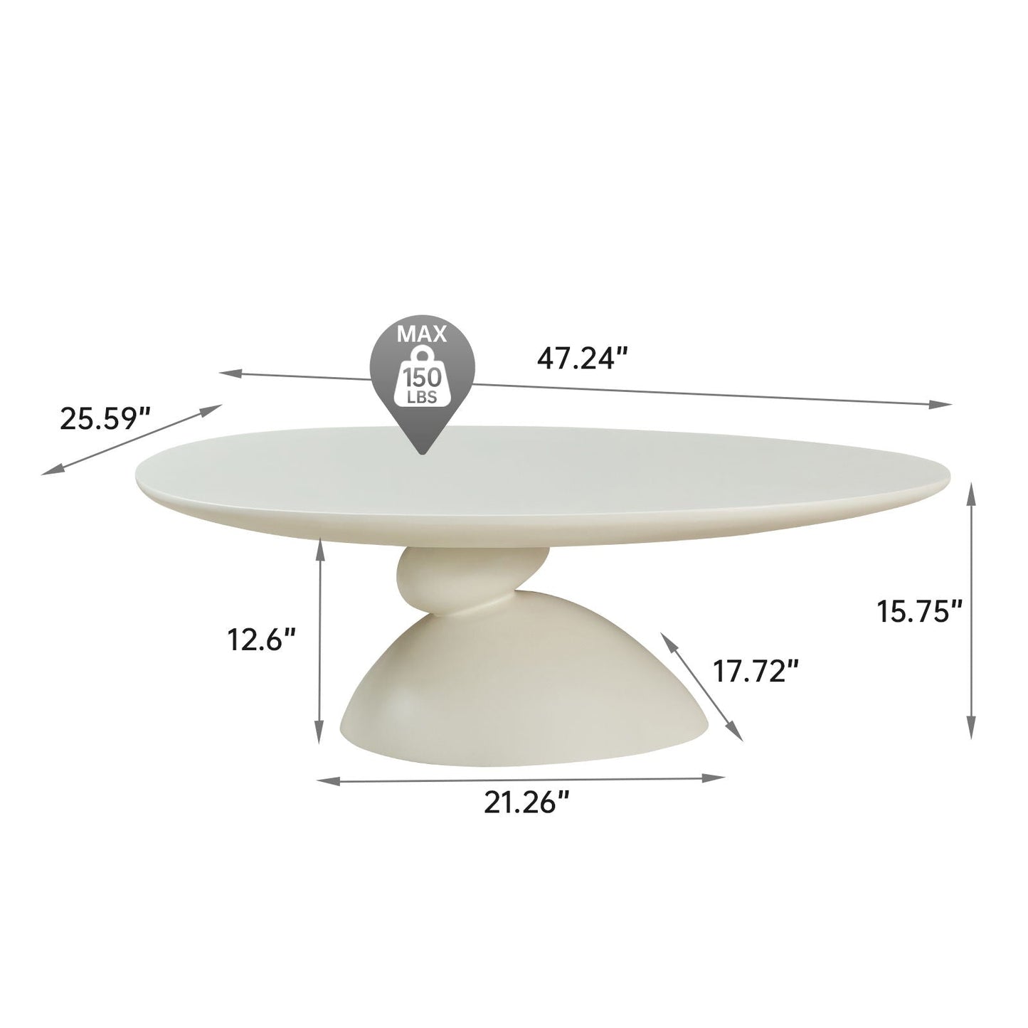 Lucky Stone Shaped Table