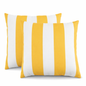 2 Pack Outdoor Throw Pillows Waterproof & Fade-Resistant