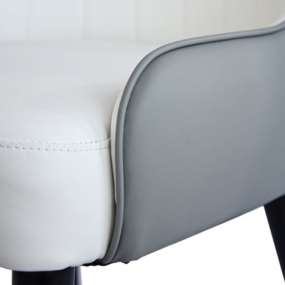 Modern Sponge-Filled Dining Chair, Solid Wood Metal Legs, Suitable For Restaurants, Living Rooms And Rooms (Set of 2)