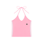 Loki & Ivy Women's Color Block Halter Crop Tank Top