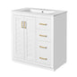 Bathroom Vanity With Sink, Storage Cabinet, Freestanding Set With 3 Drawers & Soft Closing Doors