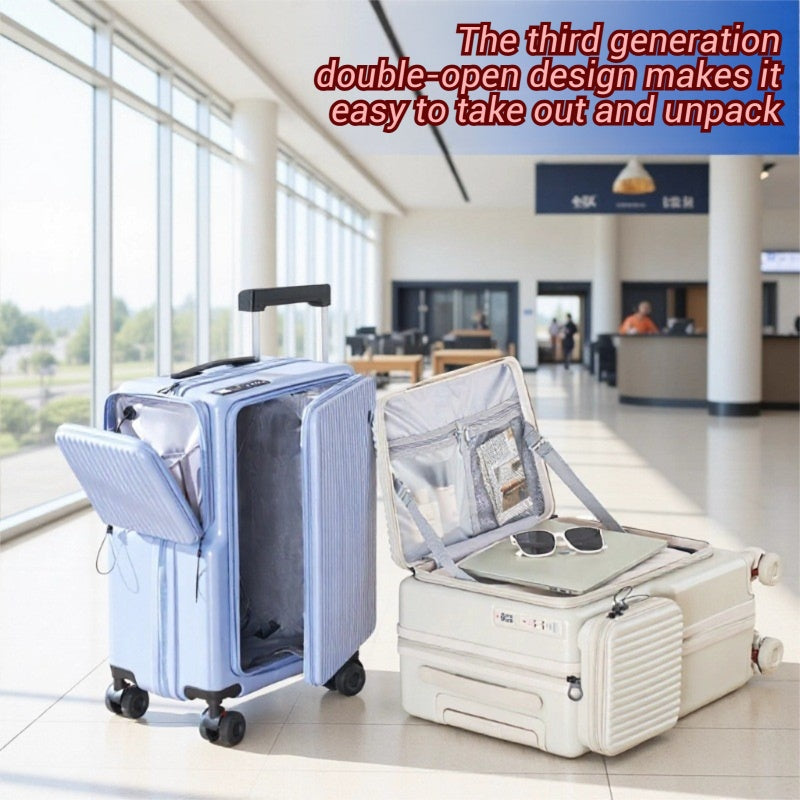 New 20 Inch,24 Inch Luggage Compartment, Large Deep Cabin Luggage Compartment, Side Opening Luggage Compartment, Luggage Rack With Pull Rod, Universal Silent Wheels, Password Box Travel Luggage