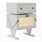 Robot LED Nightstand With 360° Rotating Drawer
