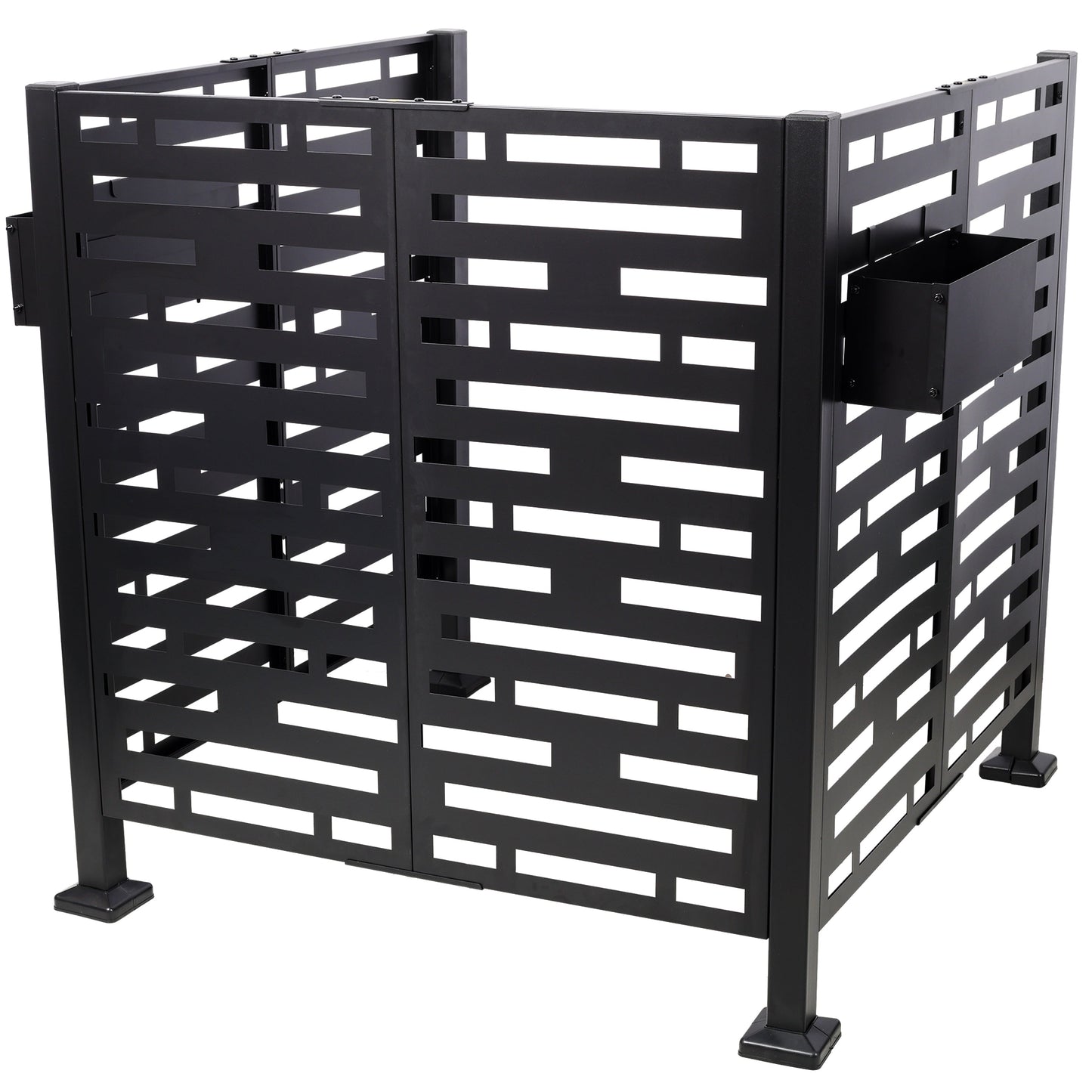 3.5x3.5FT Metal Air Conditioner Privacy Fence with Planter Boxes