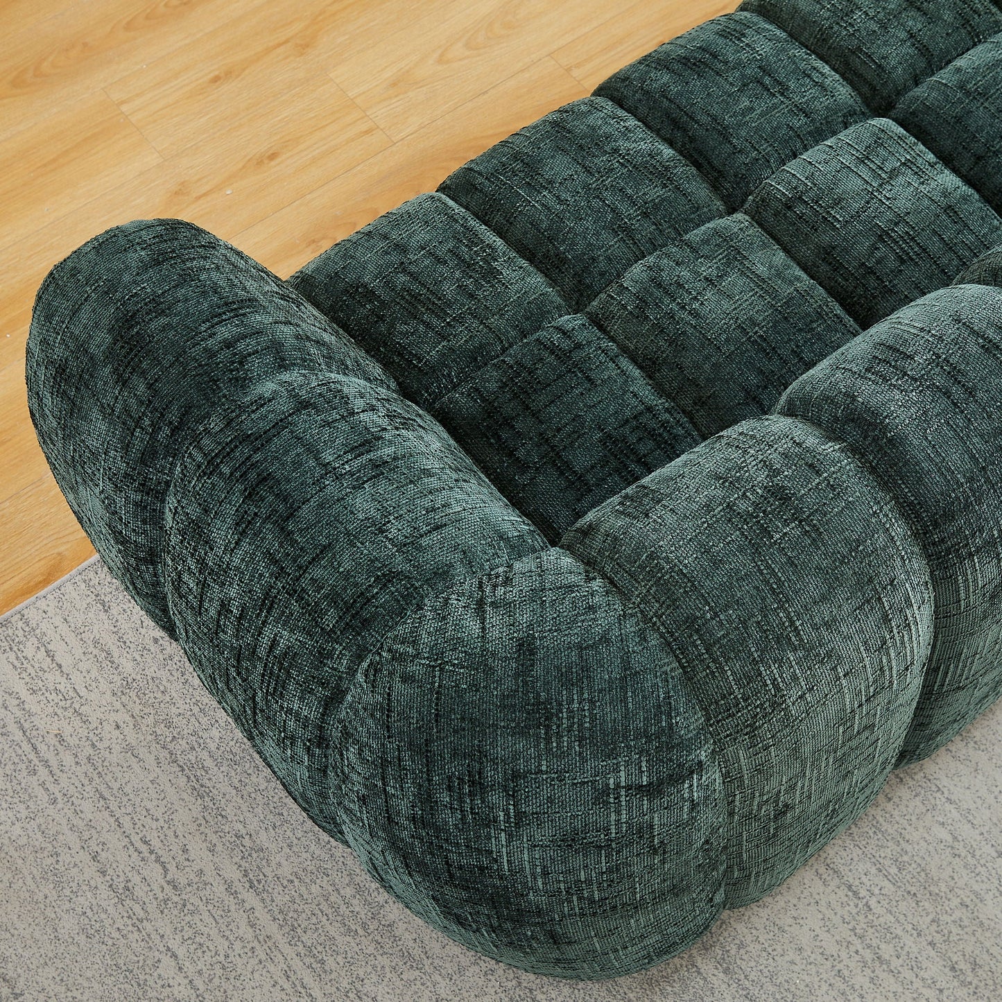 Modern Sofa With Piano Key Backrest