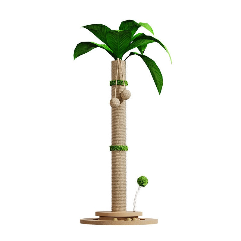 Cat Climbing Frame With Solid Wood Scratching Board, Durable Scratch-Resistant Cat Teaser Stick, Not Easy To Shed Debris, Cat Toy, Pet Supplies, Cross-Border Hot Seller