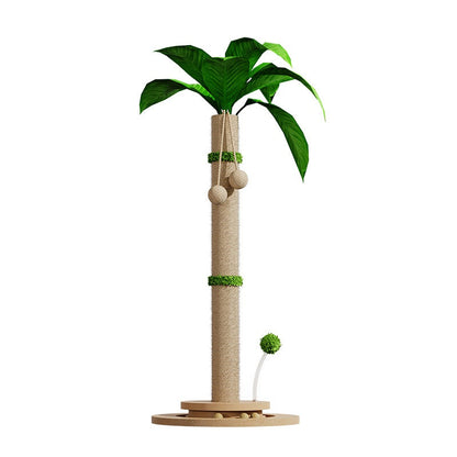 Cat Climbing Frame With Solid Wood Scratching Board, Durable Scratch-Resistant Cat Teaser Stick, Not Easy To Shed Debris, Cat Toy, Pet Supplies, Cross-Border Hot Seller