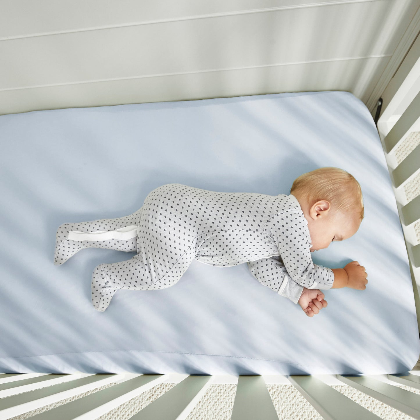 BedGear Dri-Tec Crib Sheet, Baby Blue